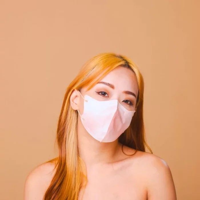 裸色漸層口罩推薦 日落橙/ 3D面膜級立體醫療口罩